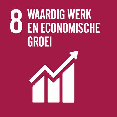 Pictogram Waardig werk en economische groei